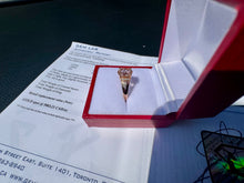 Load image into Gallery viewer, #863 - 10kt Rose Gold, Morganite & Diamond Ring Size 7