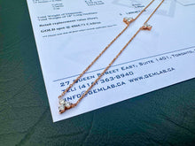Load image into Gallery viewer, #621 - 14kt Rose Gold, .76ct Diamond Necklace 18”