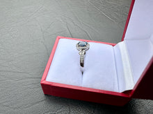 Load image into Gallery viewer, #657 - 10kt White Gold, Sapphire & Diamond Ring, Size 7