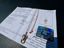 Load image into Gallery viewer, #860 - 14kt Rose Gold, EFFY Panther Diamond Necklace 16-18”