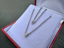 Load image into Gallery viewer, #648 - 14kt Gold, 18” Rolo Chain & 1/2ct Diamond Heart Pendant