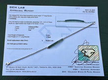 Load image into Gallery viewer, #667 - 1/4ct Blue Diamond, .925 Silver Bracelet, 7.5”