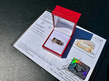 Load image into Gallery viewer, #843 - 14kt Yellow, White & Rose Gold EFFY Diamond Ring Sz 7