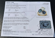 Load image into Gallery viewer, #634 - 14kt Yellow Gold, EFFY Topaz, Iolite, Peridot & Diamond Ring Size 6