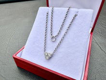 Load image into Gallery viewer, #644 - 14kt White Gold, .31ct Diamond Pendant / Chain. Adjustable 16 or 18”