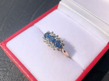 Load image into Gallery viewer, #544 - 14kt Gold, Natural Sapphire & Diamond Ring, Size 6 3/4