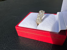 Load image into Gallery viewer, #580 - 14k Yellow Gold Diamond 1/2 Carat Band, Size 7