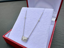 Load image into Gallery viewer, #622 - 14kt White Gold, Diamond Pendant & Chain. Adjustable
