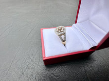 Load image into Gallery viewer, #627 - 10kt Yellow Gold, Brown & White Diamond Ring, Size 7