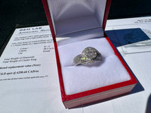 Load image into Gallery viewer, #832 - 14kt White Gold, 1.00 CTW Diamond Cluster Ring, Size 7