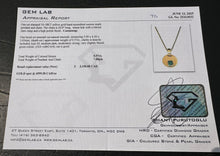Load image into Gallery viewer, #715 - 10-18k 20” Chain & .57ct Emerald Pendant.