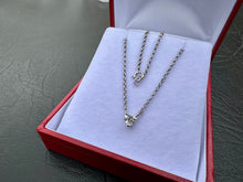 Load image into Gallery viewer, #648 - 14kt Gold, 18” Rolo Chain & 1/2ct Diamond Heart Pendant