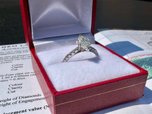 Load image into Gallery viewer, #724 - 1.50CTW Diamond Marquis Engagement Ring, 14kt, Size 7 3/4