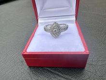 Load image into Gallery viewer, #594 - 10k White Gold, 3/4 Carat Diamond Custom Ring, Size 7