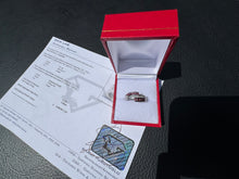 Load image into Gallery viewer, #878 - 14kt White Gold, Purple & White Diamond Band, Size 7