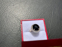 Load image into Gallery viewer, #702 - 3.46CT Onyx & Diamond Ring, 10kt Yellow Gold, Size 6