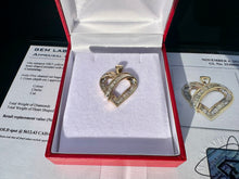 Load image into Gallery viewer, #748 - 10kt Yellow Gold, 3/4 Carat Diamond Heart Pendant