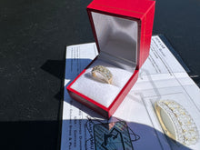 Load image into Gallery viewer, #799 - 14kt Custom Oval & Round Diamond Band, Size 6