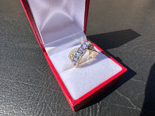 Load image into Gallery viewer, #592 - 14kt Yellow Gold, Tanzanite & Diamond Ring Size 5