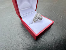 Load image into Gallery viewer, #616 - 14kt White Gold, 1/2 Carat Diamond Cluster Ring, Size 7