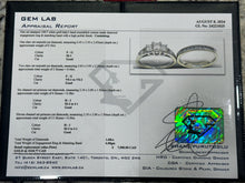 Load image into Gallery viewer, #534 - 1.68 Carat Natural Diamond Wedding / Engagement Set, 14k White Gold, Size 7