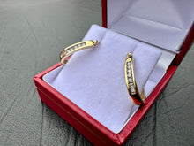 Load image into Gallery viewer, #628 - 14kt Yellow Diamond, .17Ct Diamond Clutch Back Earrings