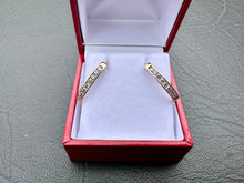 Load image into Gallery viewer, #619 - 10kt Rose Gold, .40ct Hoop Clutch Earrings