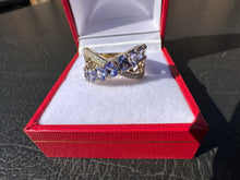 Load image into Gallery viewer, #592 - 14kt Yellow Gold, Tanzanite & Diamond Ring Size 5