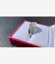 Load image into Gallery viewer, #534 - 1.68 Carat Natural Diamond Wedding / Engagement Set, 14k White Gold, Size 7