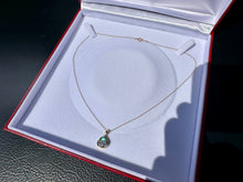 Load image into Gallery viewer, #807 - 1/2 Carat Diamond Cluster Pendant & 10k Chain. 18”