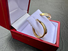 Load image into Gallery viewer, #628 - 14kt Yellow Diamond, .17Ct Diamond Clutch Back Earrings