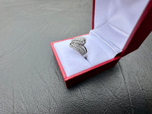 Load image into Gallery viewer, #616 - 14kt White Gold, 1/2 Carat Diamond Cluster Ring, Size 7