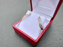 Load image into Gallery viewer, #619 - 10kt Rose Gold, .40ct Hoop Clutch Earrings