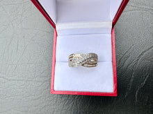 Load image into Gallery viewer, #649 - 14kt Yellow Gold, 1/2 Carat Diamond Wave Ring, Size 6