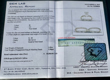 Load image into Gallery viewer, #757 - 14kt White Gold, 1.55ct Oval Diamond Wedding Set, Size 5