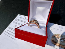Load image into Gallery viewer, #670 - 925 & Rose Gold, 3/4 Diamond Ring, Size 7