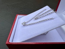 Load image into Gallery viewer, #648 - 14kt Gold, 18” Rolo Chain & 1/2ct Diamond Heart Pendant