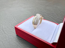 Load image into Gallery viewer, #649 - 14kt Yellow Gold, 1/2 Carat Diamond Wave Ring, Size 6