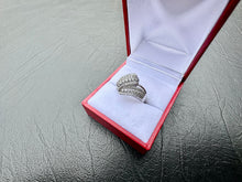 Load image into Gallery viewer, #616 - 14kt White Gold, 1/2 Carat Diamond Cluster Ring, Size 7