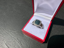 Load image into Gallery viewer, #659 - 1/4CT Blue Diamond Ring, Size 8, .925