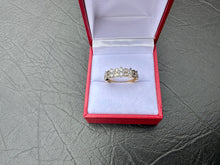 Load image into Gallery viewer, #629 - 14kt Yellow Gold, 1/2 Carat Diamond Cluster Band, Size 6