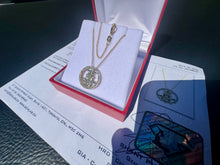 Load image into Gallery viewer, #868 - 10-14k Yellow Gold, Diamond “Happiness” Pendant Necklace
