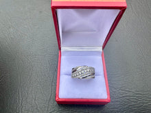 Load image into Gallery viewer, #584 - 14kt White Gold .68 Carat Custom Diamond Band, Size 7