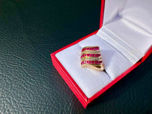 Load image into Gallery viewer, #745 - 14kt Yellow Gold, Ruby & Diamond Ring Size 6