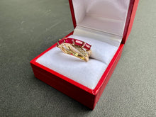 Load image into Gallery viewer, #735 - 14kt Yellow Gold, EFFY Ruby & Diamond Ring, Size 7