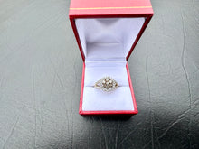 Load image into Gallery viewer, #627 - 10kt Yellow Gold, Brown & White Diamond Ring, Size 7