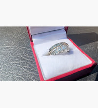 Load image into Gallery viewer, #534 - 1.68 Carat Natural Diamond Wedding / Engagement Set, 14k White Gold, Size 7