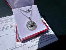 Load image into Gallery viewer, #856 - 14kt White Gold, EFFY Panther Pendant Necklace 16-18”