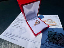 Load image into Gallery viewer, #863 - 10kt Rose Gold, Morganite & Diamond Ring Size 7