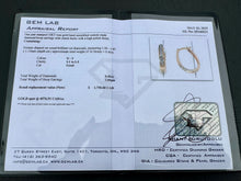 Load image into Gallery viewer, #619 - 10kt Rose Gold, .40ct Hoop Clutch Earrings